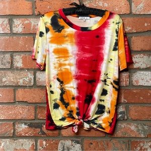EUC Love J Tie Dye Top w Bottom Knot 3X